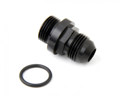 Fuel Inlet Fitting Short -6AN Male Fuel Inlet Fitting (Black ) with -8AN O-Ring Threads for 4150 Ultra XP Fuel Bowls Holley