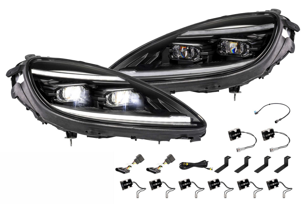 Morimoto XB EVO Hybrid LED Headlights: Chevrolet Corvette C6 (05-13)