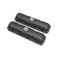 2-Piece Pontiac Style Valve Cover Gen III/iv LS Satin Black Chevrolet Gen III/iv LS Cast Aluminum Coil-Mounting Base & Integrated Coil Cover Holley