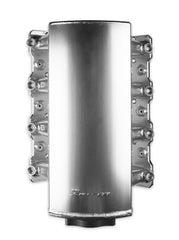 Hi-Ram Low Profile Sheet Metal Fabricated Intake Manifold Ls3/L92 92Mm Throttle Body Opening + Fuel Rail Kit Silver With Logo Low Profile Mounting Provision For Map Sensor On Rear Of Intake Plenum Use GM 12592525 Or Equivalent Sniper EFI
