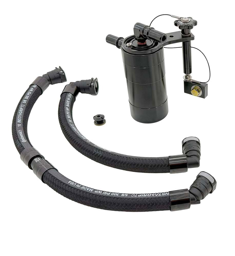 Plug N Play™ Single Valve Oil Catch Can Separator (fits 21-present Ford F-150 5.0 also Fits Whipple and Roush Supercharger) UPR