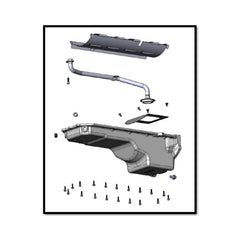 Gen III Hemi Swap Oil Pan Rear-Sump Black VVT Fits VVT Gen III Hemi Engines 2009-up 5.7L & 2011-up 6.4L Engines Rear-Sump Design Fits Most Trucks Black Finish Holley