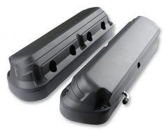 2-Piece Ford Style Valve Cover Gen III/iv LS Satin Black Chevrolet Gen III/iv LS Cast Aluminum Coil-Mounting Base & Integrated Coil Cover Holley
