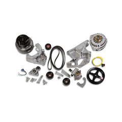 LS/LT High-Mount Complete Accessory Drive Kit Includes R4 A/C Compressor, Alternator, Power Steering Pump, Belt & Pulleys Holley