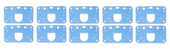 Metering Block Gasket 10PK for Models 2300, Model 4150 Model 4160 and Model 4500 Without Intermediate Circuit Holley
