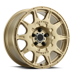 Aluminum Wheels 17x8 Rally MR502 Bolt Pattern 5 On 114.3 Offset 38 Lip Size 0 Gold GD Method