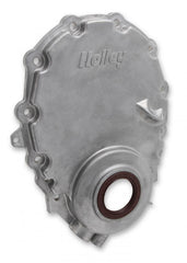 Cast Aluminum Timing Chain Cover Vortec/small Block Chevy Cast Aluminum Timing Chain Cover Natural Finish Holley