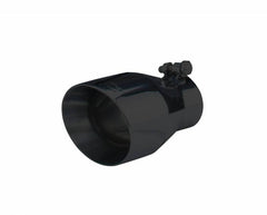 Exhaust Tail Pipe Tip 10-13 Carmaro V6 2.5 in In/4 in Out Black Double Wall Tip Bolt On Hardware Not Incl Black Finish 304 Stainless Steel Pypes Exhaust