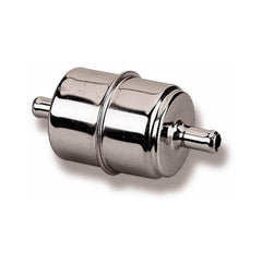 Chrome Fuel Filter Street/strip Carbureted Applications Post Filter Universal Fit for 5/16 Fuel Line Holley