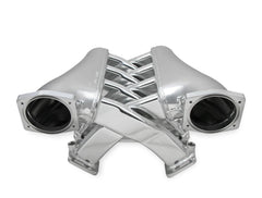 Fabricated Intake Manifold Dual Plenum 102Mm Ls1/2/6, Rail Kit Dual Plenum Inch Intake Manifold 102Mm Throttle Body Bore For GM Ls1/2/6 Engines (Includes Installation Kit, And Fuel Rail Kit) Silver Finish Sniper EFI