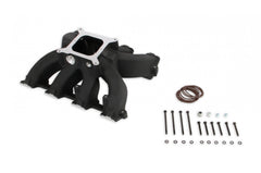 Single Plane Split-Design Race Intake Manifold- GM LS3/L92- Black -4150 Carbureted Single Plane Split-Design Race Intake Manifold Fits All GM LS Gen III or IV Engines Equipped with LS3/L92 Style Cylinder Heads Holley