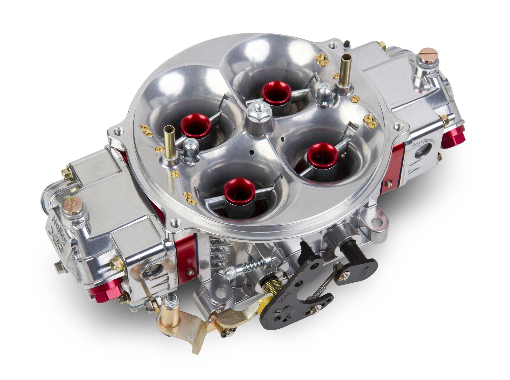 Gen 3 Ultra Dominator Carburetor Red 1050 CFM 4500 Mechanical Secondaries Idle Air Bleed Size 53.0 Shiny Gasoline Holley