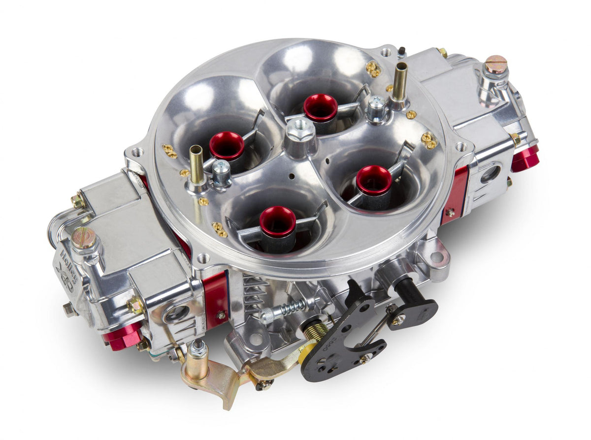 Gen 3 Ultra Dominator Carburetor Red 1050 CFM 4500 Mechanical Secondaries Idle Air Bleed Size 53.0 Shiny Gasoline Holley