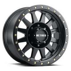 Aluminum Wheels 17x8.5 Double Standard MR304 Bolt Pattern 8 On 165.1 Offset 0 Lip Size 3.07 Matte Black MB Method