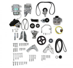 Low Mount LSA Accessory Drive Bracket Kit Complete Natural Small Block Chevrolet Gen III/iv LSA Holley