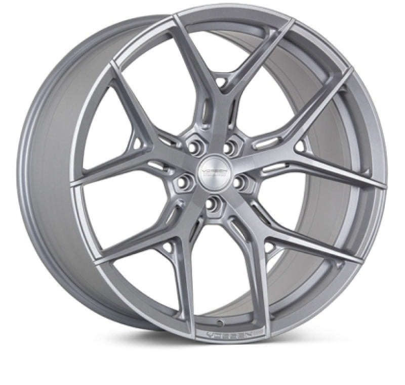 Vossen HF5 - 22x10.5 - ET32 - 5x114.3 - 70.6 - DEEP - SS - Satin Silver Wheel
