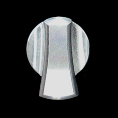 Billet Headlight Knob Cover UPR (fits 05-14 Mustang)