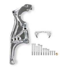 Low-Mount LS Accessory Drive Bracket Driver's Side P/S & Alt Bracket Polished for Applications Without A/C or Using Factory A/C Bracket Holley