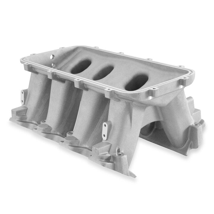 Hi-Ram Lower Manifold GM LS1/LS2/LS6 Cathedral Port Carbureted Base Only (plenum-Top-Mounting Fabrication Flange Available) Holley