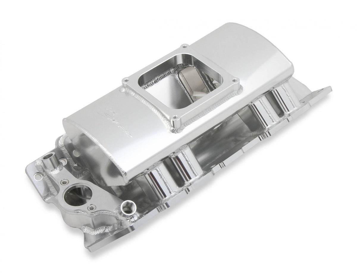 Sheet Metal Fabricated Intake Manifold Big Block Chevy Fabricated Intake Manifold Bbc Single Plane 1 X 4500 Silver With Logo Sniper EFI