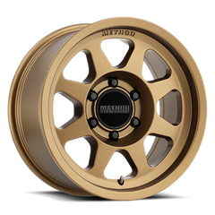 Aluminum Wheels 16x8 Bead Grip MR701 Bolt Pattern 6 On 139.7 Offset 0 Lip Size 1.42 Method Bronze BRZ Method