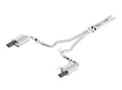 Borla Atak S Cat-Back 15-17 Ford Mustang GT 5.0L V8 MT/AT 2.5in pipe 4in tip (Black Chrome)