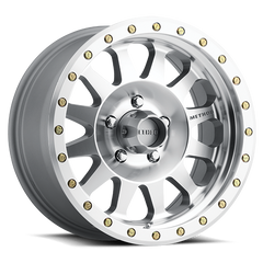 Aluminum Wheels 17x8.5 Double Standard MR304 Bolt Pattern 5 On 139.7 Offset 0 Lip Size 2.6 Machined SL Clear Coat Method