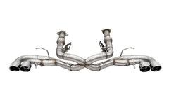 Corsa 2020-25 Corvette C8 3in Xtreme Cat-Back Exhaust 4.5in Pol Quad Tips - Deletes stock AFM Valve