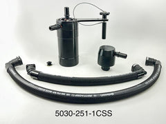 Plug N Play™ Single Valve Oil Catch Can with CSS (fits 2020-2022 Ford F250 7.3 Gas) UPR