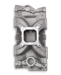 Single Plane Intake Manifold- Chevy Small Block V8 Intake Manifold 1957-1986 262ci-400ci, 1987-later with Aluminum Heads Holley
