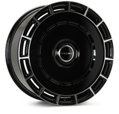 Vossen HF-9 22x9.5 - 5x112 - ET15 - 66.56 - Deep - Gloss Black Polished Wheel