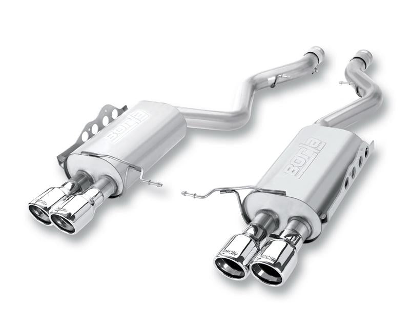 Borla 14 GM Silverado/Sierra 1500 CC/SB 153in WB C/B S-Type 3.5x2.25in Sngl Rnd Rlld AnglCt Splt Rr