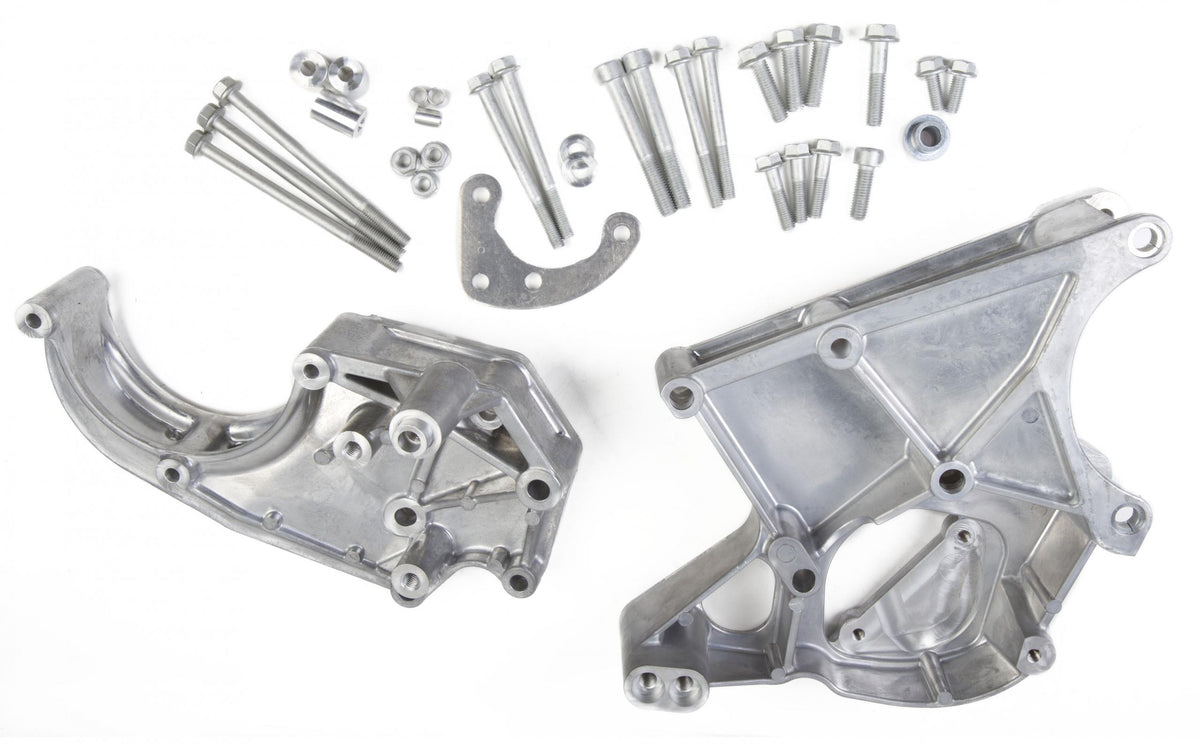 LS/LT High-Mount Accessory Drive Bracket Passenger's & Driver's Side Brackets Alt, P/S & A/C- Fits Sanden SD508 or SD7 Comp Holley