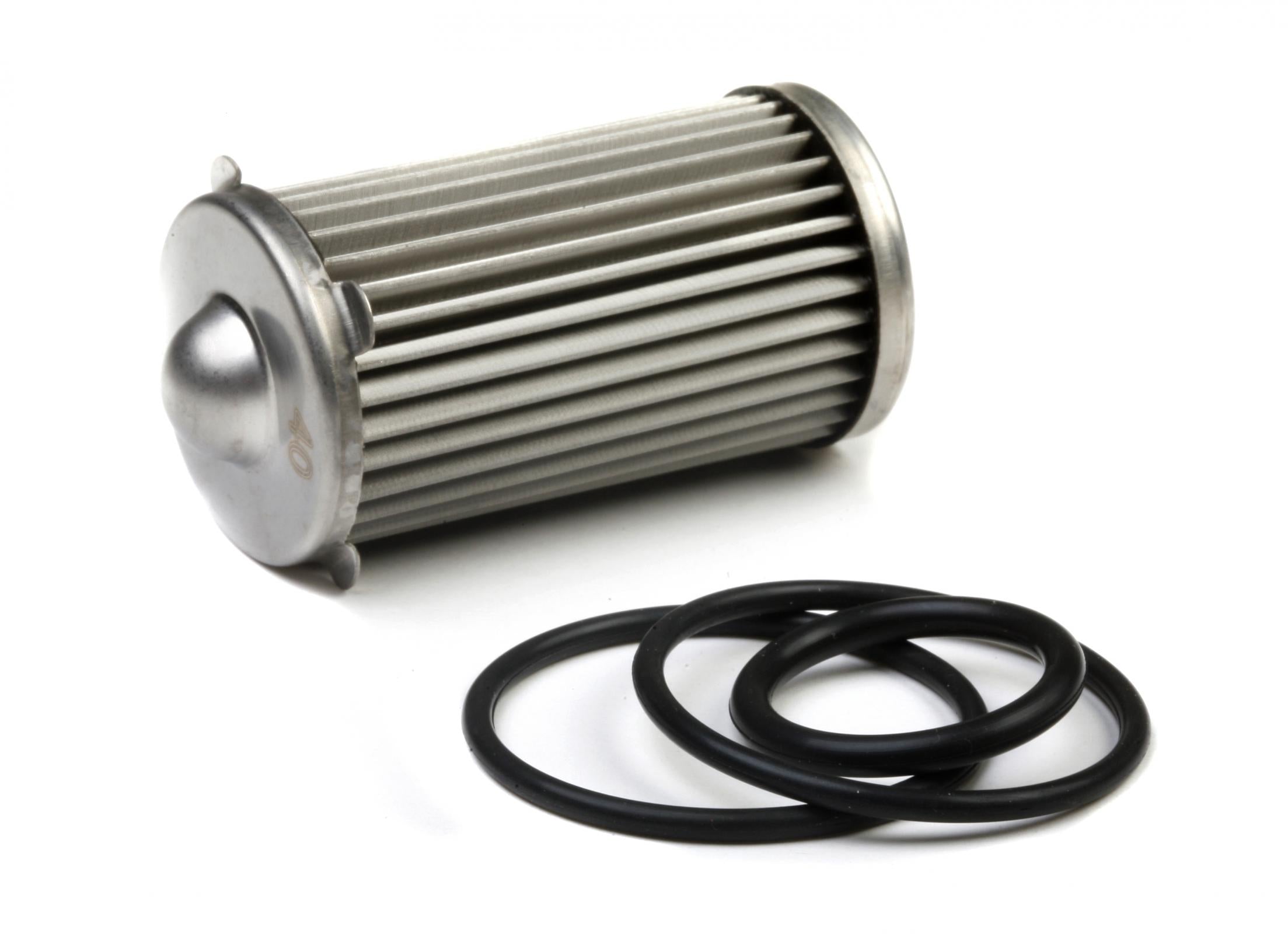 Fuel Filter Element and O-Ring Kit Fits 175 GPH HP Billet Fuel Filters 40 Micron Holley