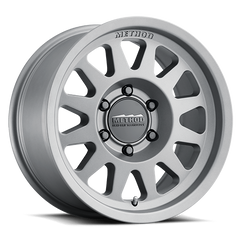 Aluminum Wheels 17x8.5 Bead Grip MR704 Bolt Pattern 6 On 139.7 Offset 0 Lip Size 1.81 Titanium SL Method