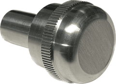 Billet Headlight Knob Flat Style Engraved UPR (fits 94-04 Ford Mustang)