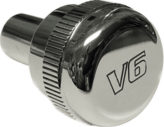 Billet Headlight Knob Flat Style Engraved UPR (fits 94-04 Ford Mustang)
