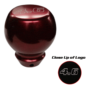 Billet Shift Knob Large Flat Top Flare 5 Speed 4.6 (fits 79-14 Mustang) UPR
