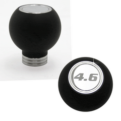 Composite Shift Knob Round 4.6 5 & 6 Speed Logo (fits 79-04 Mustang) UPR