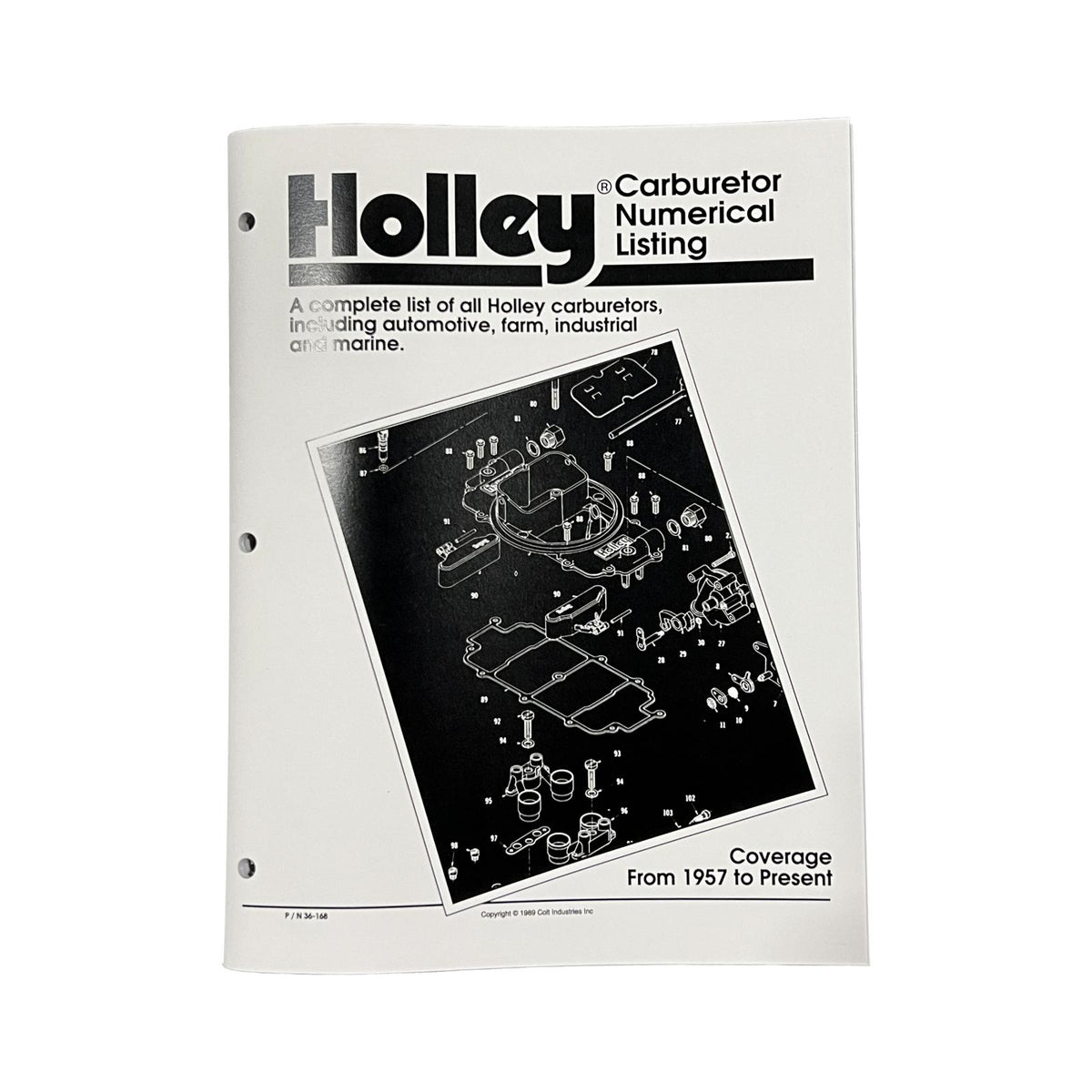 Carburetors Number Listing Handbook Carburetor Numerical Listing Holley