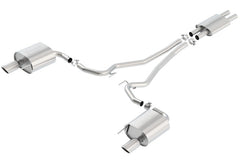 Borla Cat Back 15-17 Ford Mustang 3.7L V6 MT/AT 2.25in Pipe 4in Single Round Rolled Tips - additional view