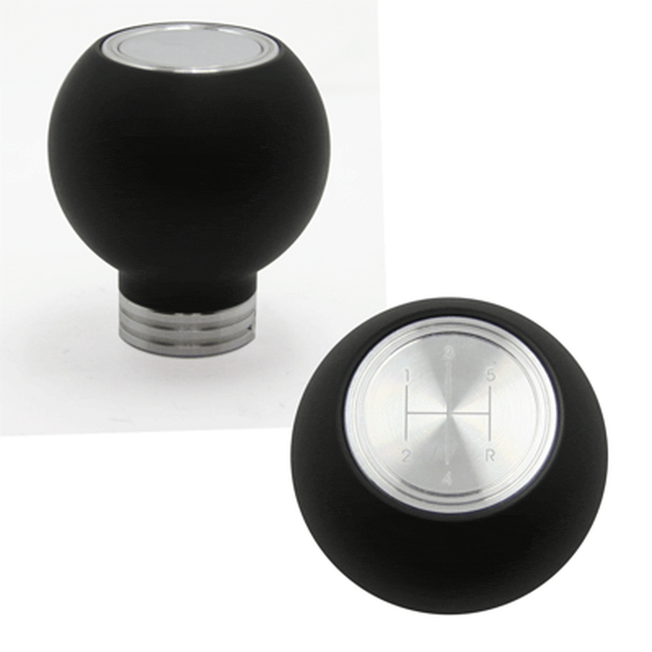 Composite Shift Knob Round 4.6 5 & 6 Speed Logo (fits 79-04 Mustang) UPR