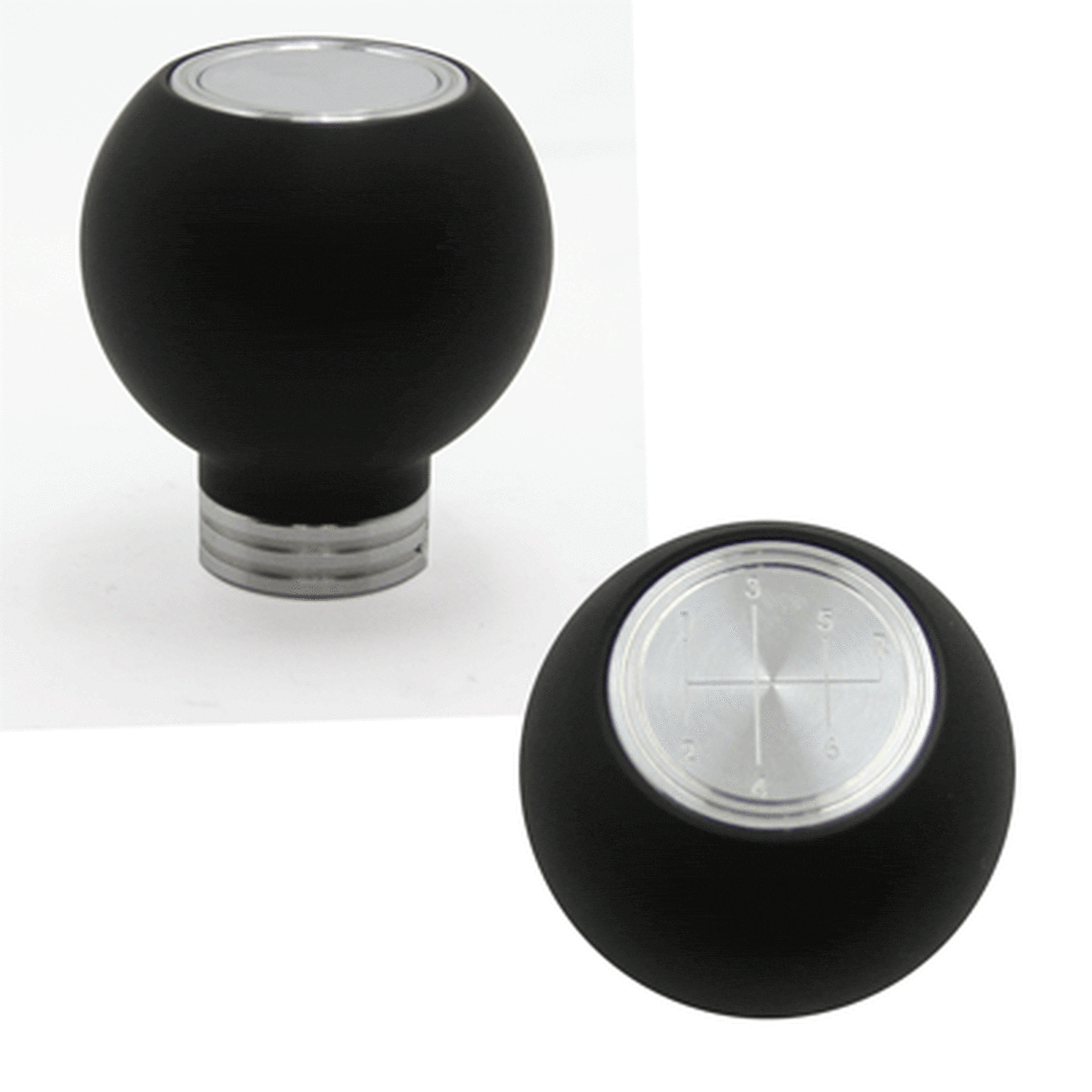 Composite Shift Knob Round 4.6 5 & 6 Speed Logo (fits 79-04 Mustang) UPR