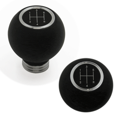 Composite Shift Knob Round 4.6 5 & 6 Speed Logo (fits 79-04 Mustang) UPR
