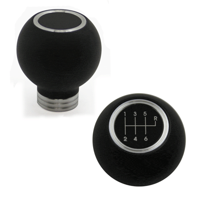 Composite Shift Knob Round 4.6 5 & 6 Speed Logo (fits 79-04 Mustang) UPR