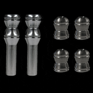 Billet Designer Valve Stem & Door Pin Package (fits 79-14 Mustang) UPR