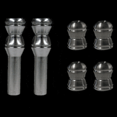 Billet Designer Valve Stem & Door Pin Package (fits 79-14 Mustang) UPR