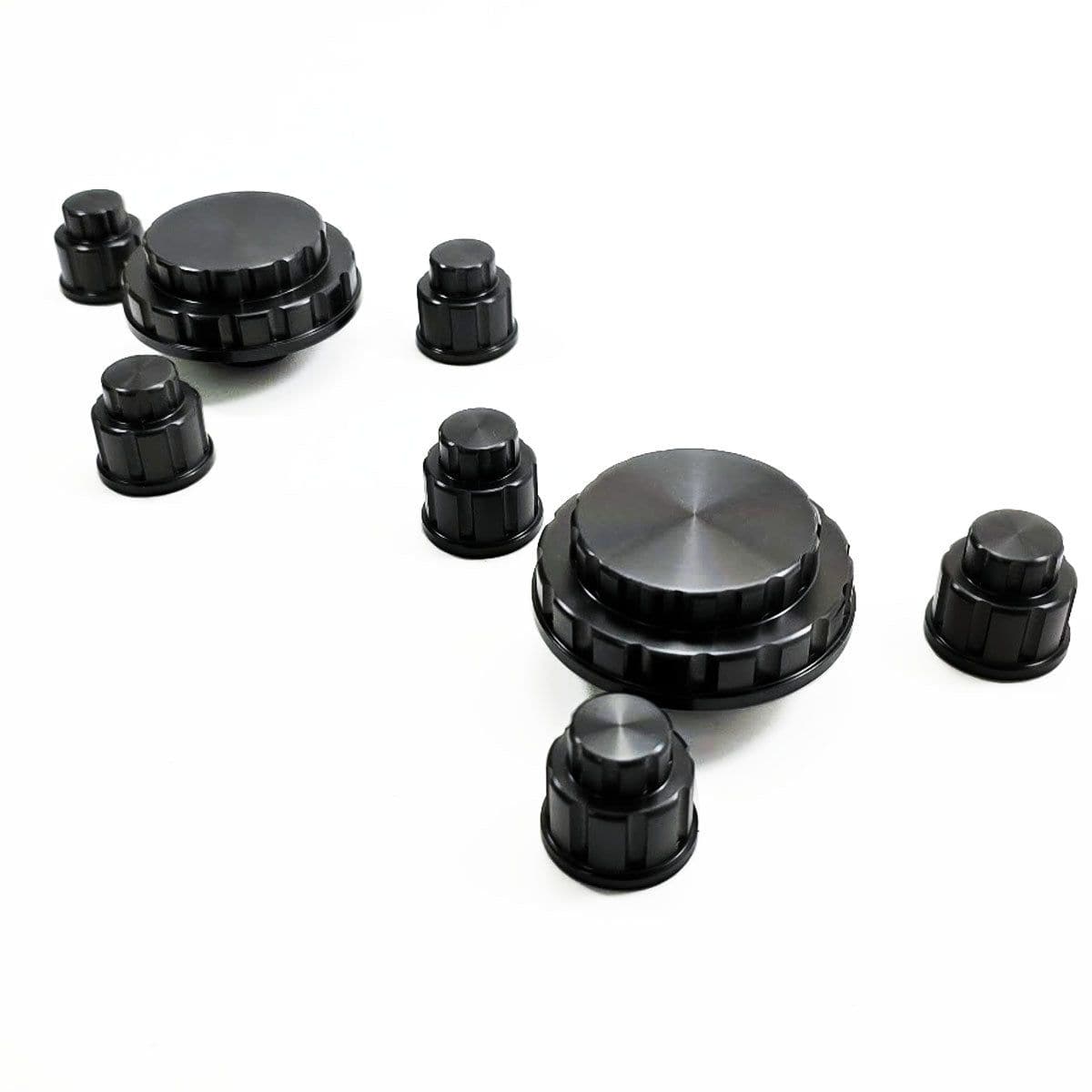 Billet Strut Tower Cap Covers (fits 15-24 Ford Mustang) UPR