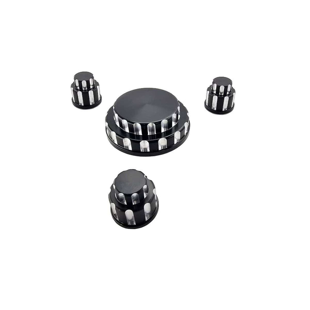 Billet Strut Tower Cap Covers (fits 15-24 Ford Mustang) UPR