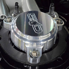 Howling Coyote Billet Strut Cap Covers Machined Engraved (fits 15-24 Mustang GT 5.0) UPR